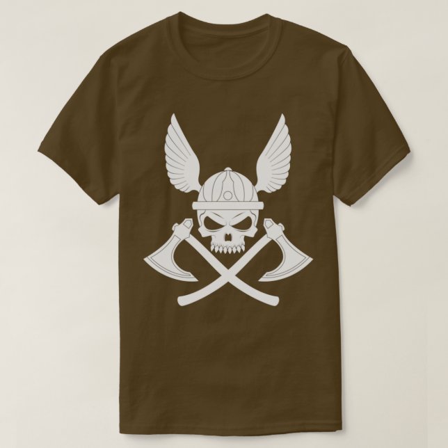 Skull och Ax Classic TShirt T Shirt (Design framsida)