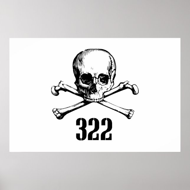 Skull och ben 322 poster (Framsidan)