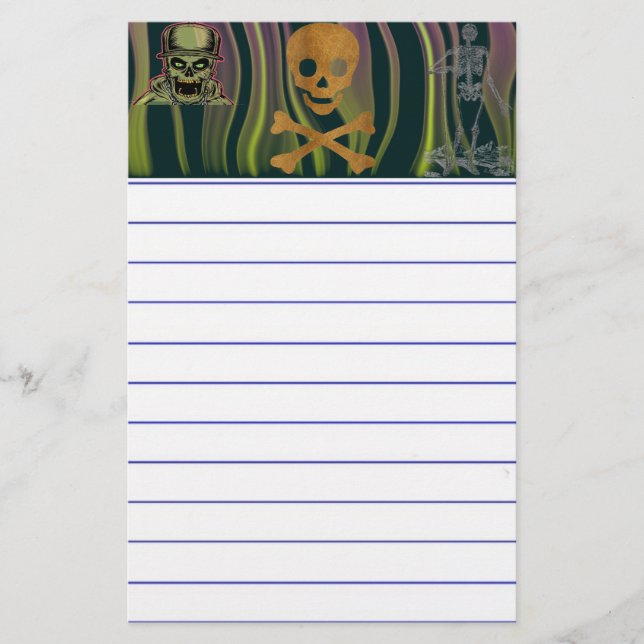 Skull och ben brevpapper (Framsida)