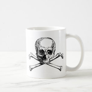Skull och ben kaffemugg