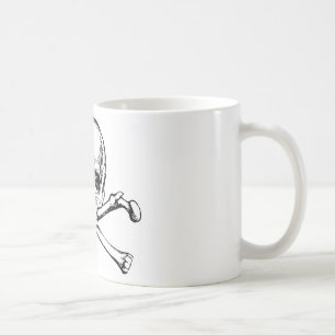 Skull och ben kaffemugg