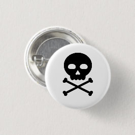 Skull och ben knapp