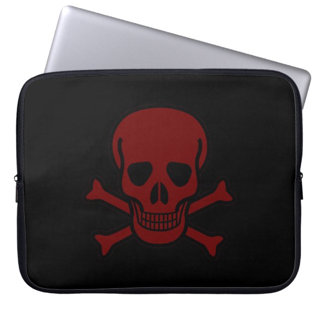 Skull och ben laptop fodral (Framsidan)