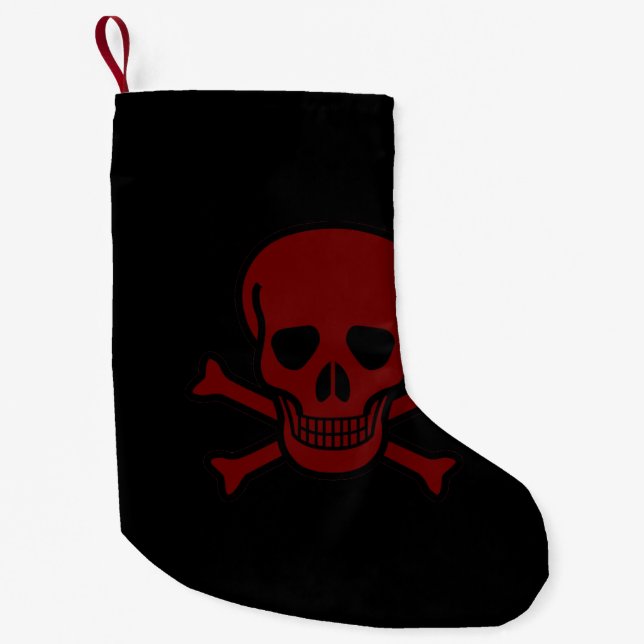 Skull och ben liten julstrumpa (Framsidan)
