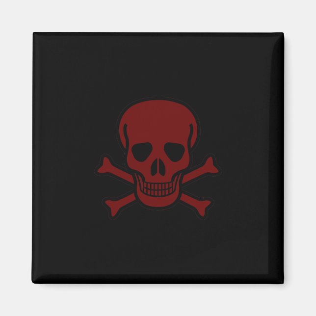 Skull och ben magnet (Framsidan)