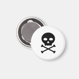 Skull och ben magnet