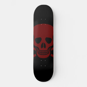 Skull och ben mini skateboard bräda 18,5 cm