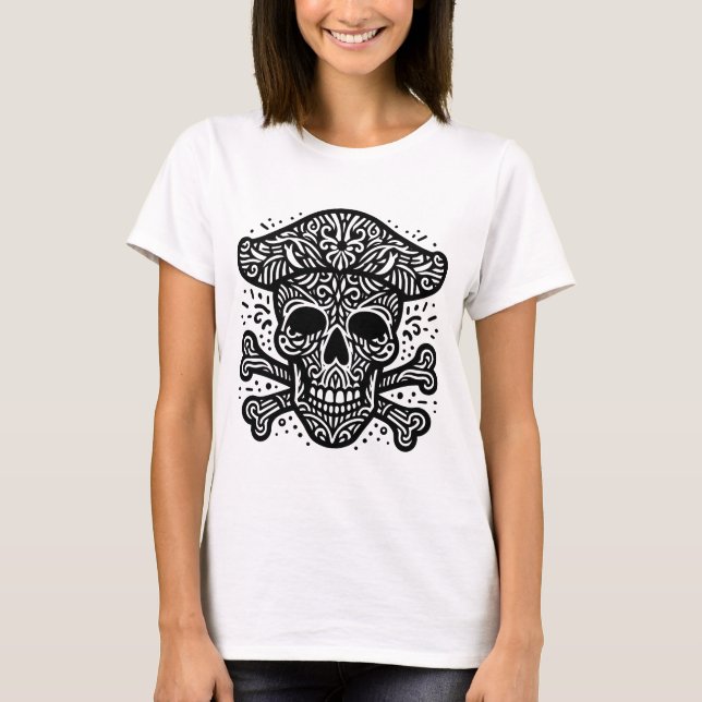 Skull och ben t shirt (Framsida)