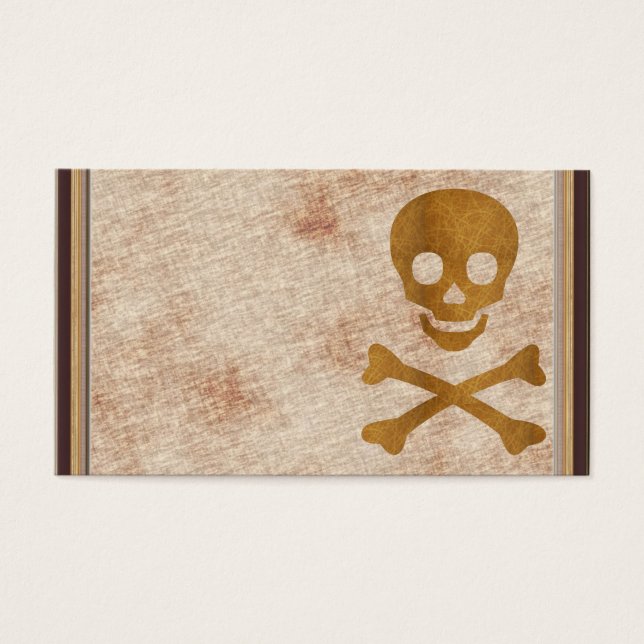 Skull och ben visitkort (Framsidan)
