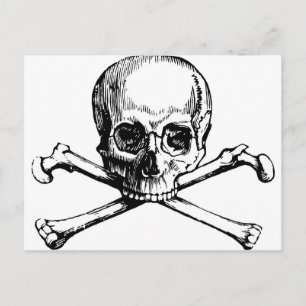 Skull och ben vykort