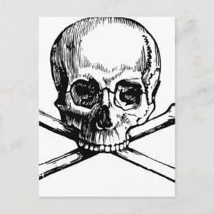 Skull och ben vykort
