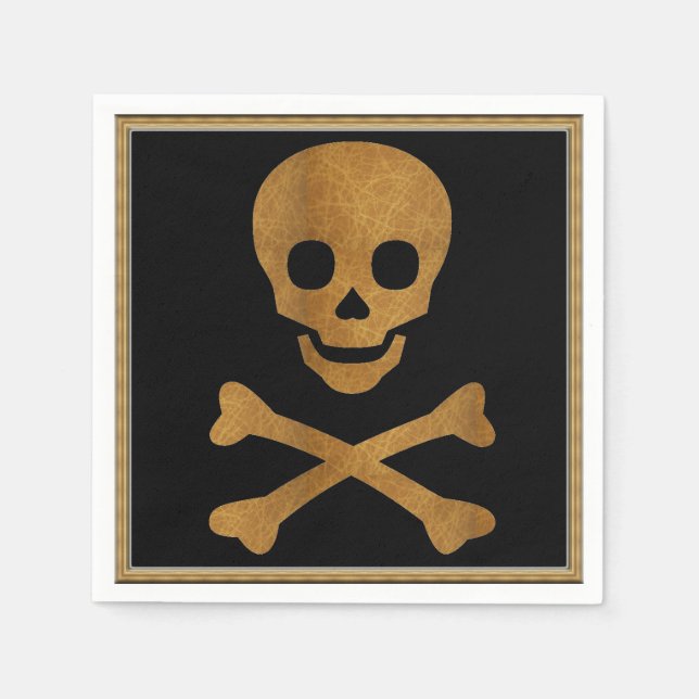 Skull- och benvävnad-Pappersservett Pappersservett (Framsidan)