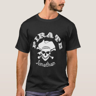 Skull och Bones Jolly Roger. Pirat Party T-Shirt
