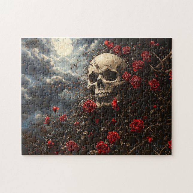 Skull och Crimson Ro Pussel (Horisontell)