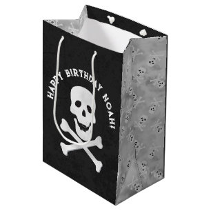 Skull och Crossbone Halloween Gift Bag