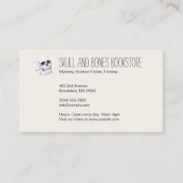 Skull och Crossbone Ivory White Visitkort