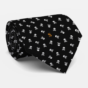 Skull och Crossbone Monogrammed Halloween Slips