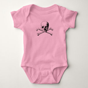 Skull och Crossbone Pirat Jolly Roger T Shirt
