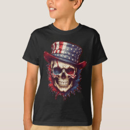 Skull och Flagga 7 T Shirt