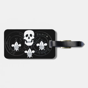 SKULL OCH FLEUR DE LISE/PIRATER TREASURE KARTOR BAGAGEBRICKA