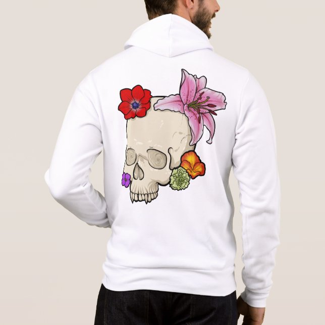 Skull och Flora T Shirt (Baksida)