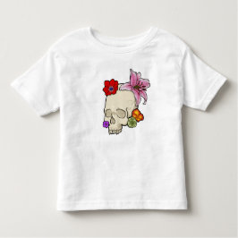 Skull och Flora T Shirt