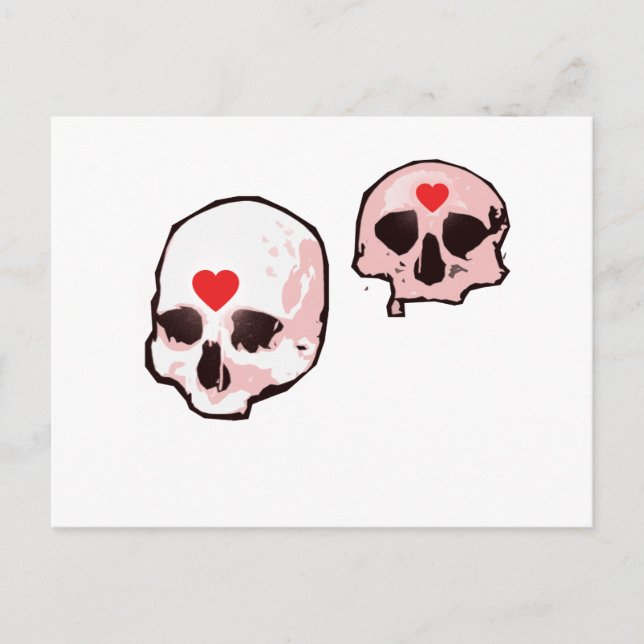 Skull- och hörselvykort vykort (Framsida)