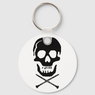 Skull och klarineter - svart på vitt nyckelring