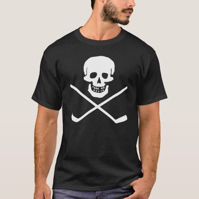 Skull och Kor Sticks Mörk T-Shirt (Framsida)