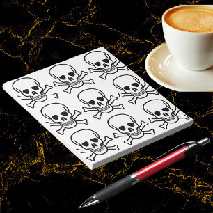 Skull och korsben anteckningsblock