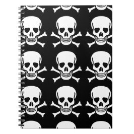 Skull och korsben anteckningsbok