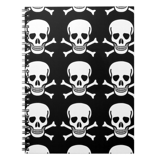 Skull och korsben anteckningsbok (Framsidan)