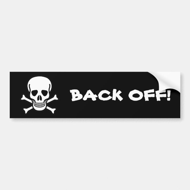 Skull och korsben bildekal (Framsidan)