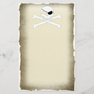 Skull och korsben brevpapper