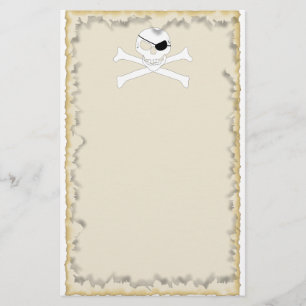 Skull och korsben brevpapper