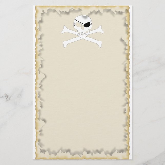 Skull och korsben brevpapper (Framsida)