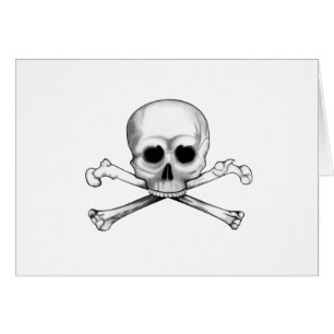 Skull och korsben hälsningskort