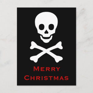 Skull och korsben helg vykort
