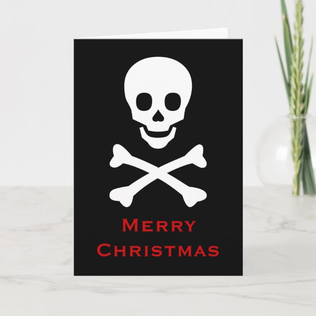 Skull och korsben helgkort (Framsida)