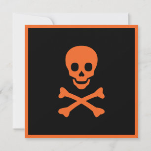 Skull och korsben inbjudningar