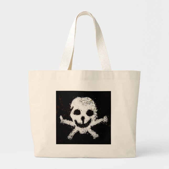 Skull och korsben jumbo tygkasse (Framsidan)