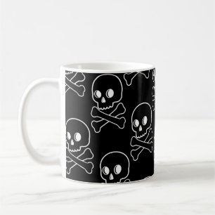Skull och korsben kaffemugg