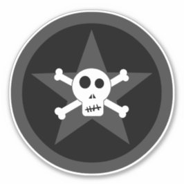 Skull och korsben klistermärken