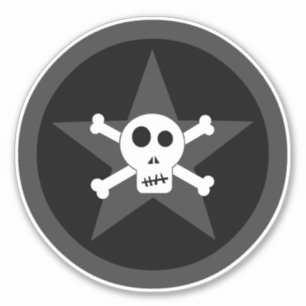 Skull och korsben klistermärken