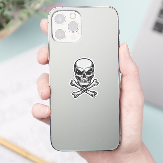 Skull och korsben klistermärken (Telefon)