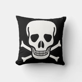Skull och korsben kudde
