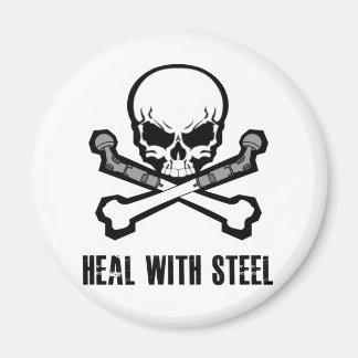 Skull och korsben magnet