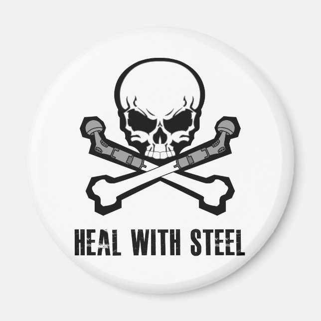 Skull och korsben magnet (Framsidan)