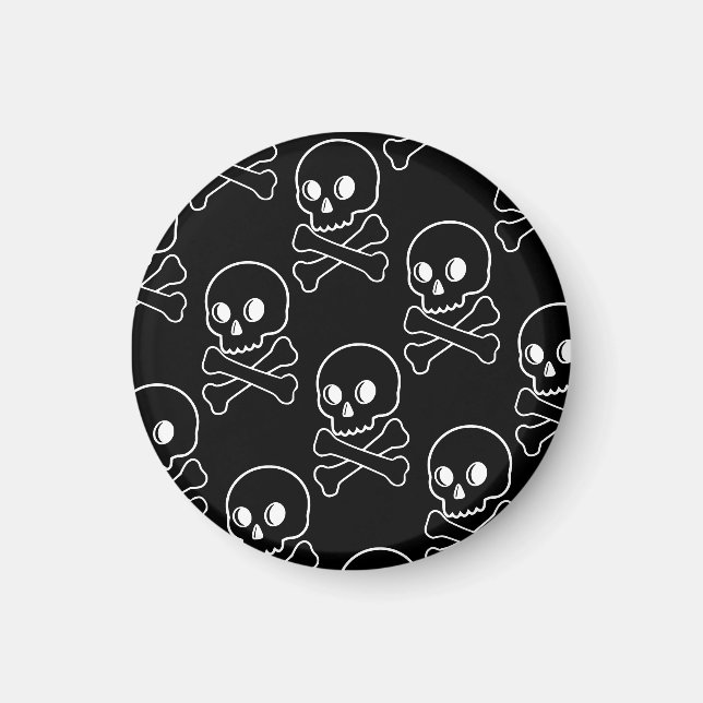 Skull och korsben magnet (Framsidan)