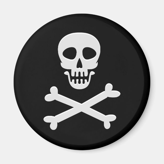 Skull och korsben magnet (Framsidan)